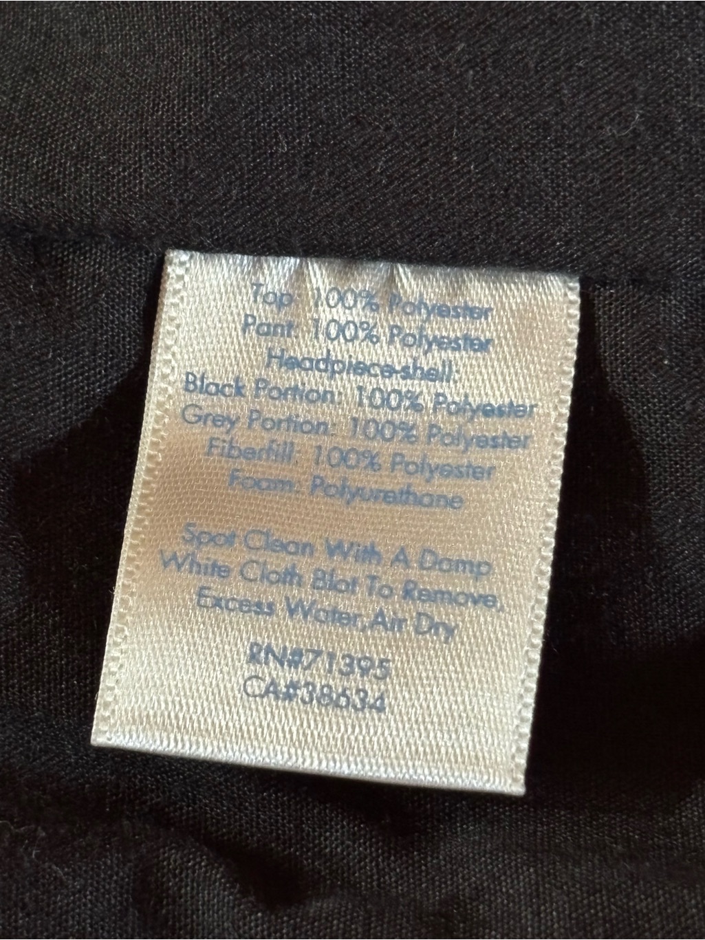 Pottery Barn Kids Black Plush Long Sleeve Top (Originally Part Of A Costume?)4-6 — image 8 of 8